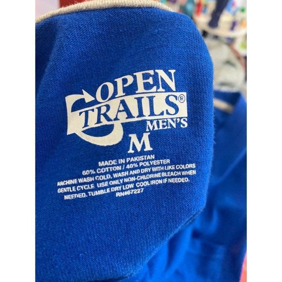 Open Trail‎ Blue Men’s Size Medium Muscle Style Tank Top - Picture 7 of 9